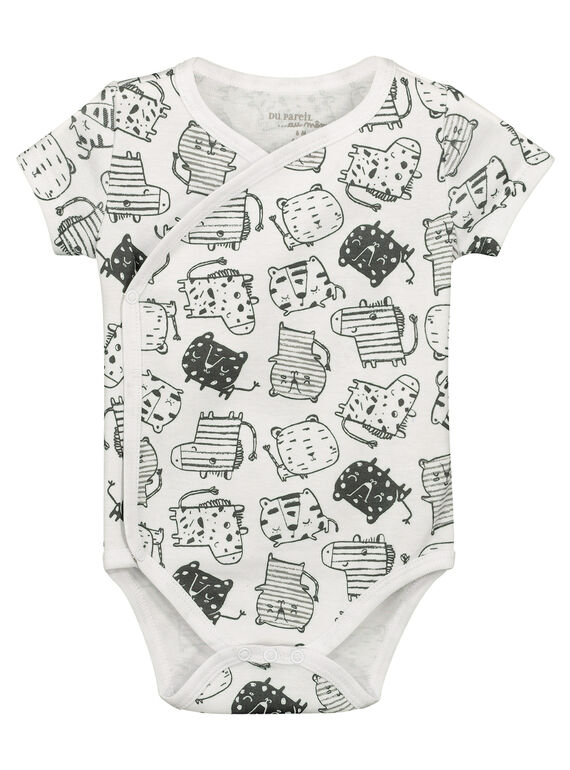 Body de manga corta para bebé unisex FOU2BOD1 / 19SF77J1BOD099