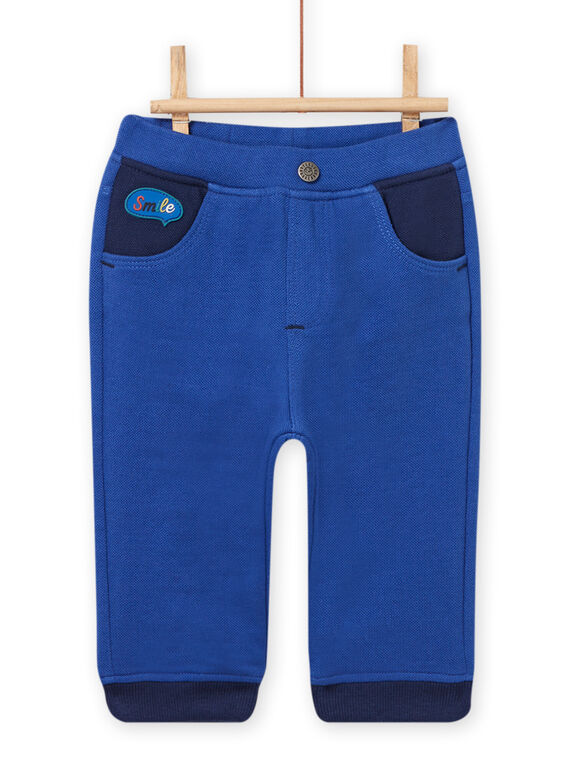 Pantalón azul eléctrico para bebé niño NULUPAN / 22SG10P1PAN217