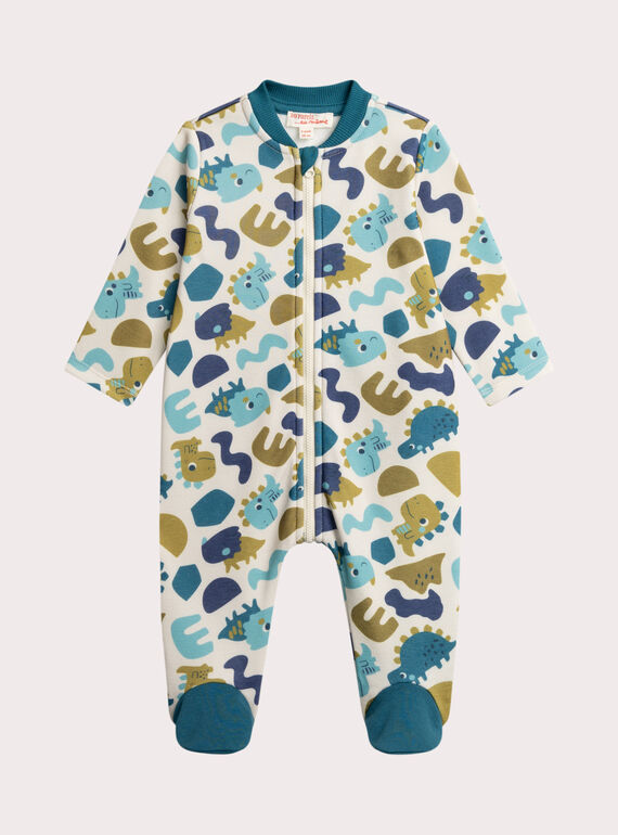 Pelele estampado de muletón forrado para bebé niño VEGAGRECOP / 24WH1494GRE811