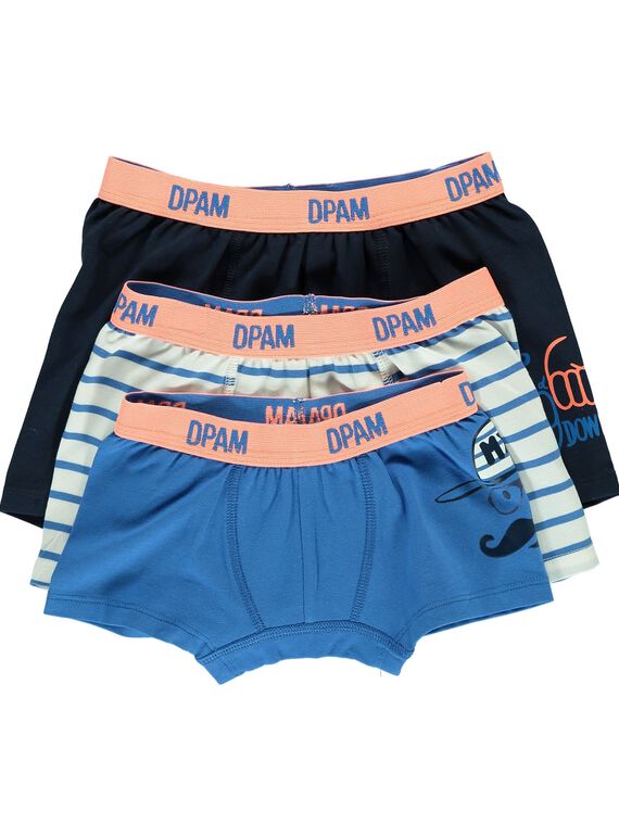 Pack of boys' boxer shorts CEGOBOXHIP / 18SH12T1BOX201