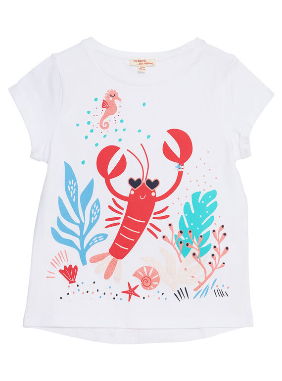 Camiseta de manga corta con estampado de langosta JACEATI1 / 20S901N2TMC000