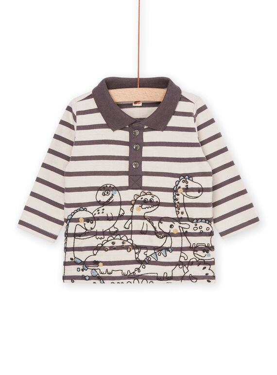 Polo con estampado de rayas. PUREPOL / 22WG10T1POLJ924