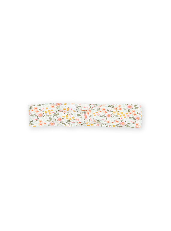 Cinta para el pelo blanca con estampado de flores RYIMAGBAN / 23SI09T1BAN001