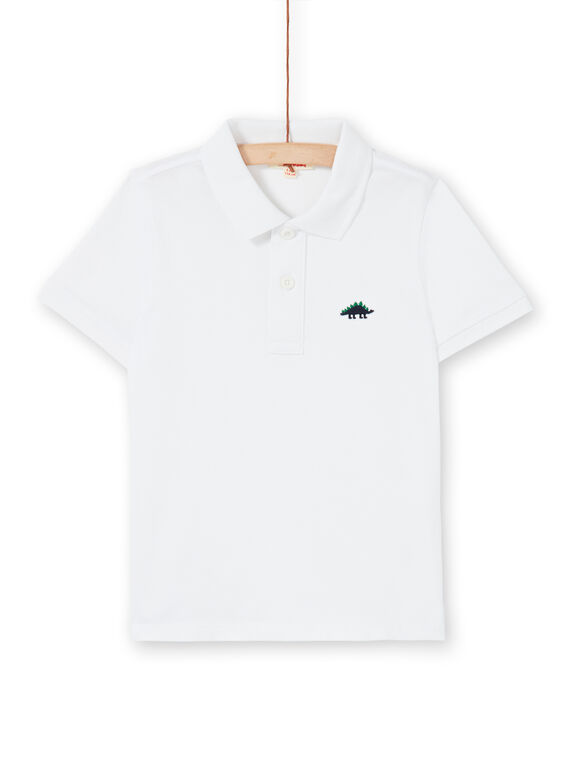 Polo de color blanco - para niño LOJOPOL4 / 21S90244POL000