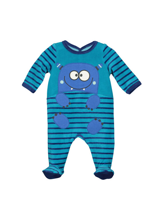 Pelele de terciopelo para bebé niño FEGAGREMON / 19SH1442GRE714