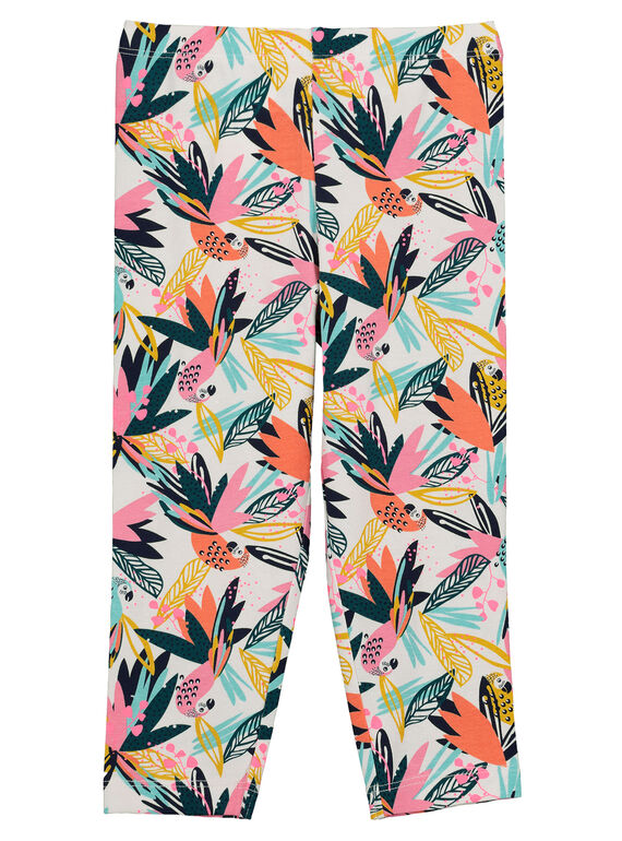 Leggings con estampado tropical para niña FYACULEG / 19SI01N1CAL000