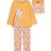 Pijama largo con estampado de jirafa 3 prendas