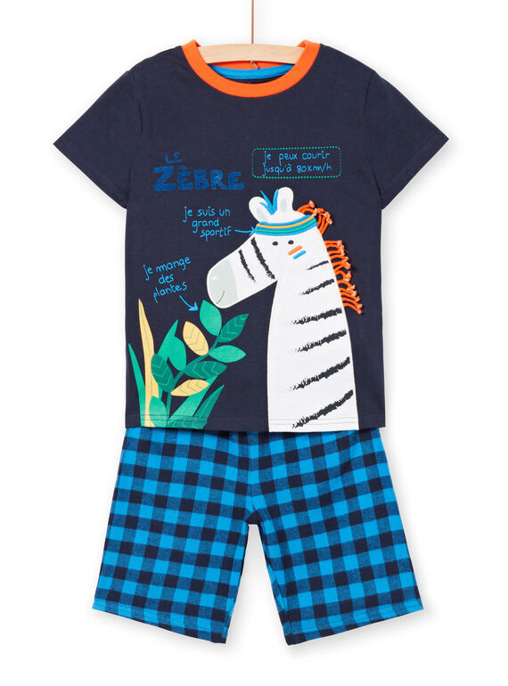 Pijama de camiseta y short azul marino y blanco para niño LEGOPYCZEB / 21SH125HPYJ705