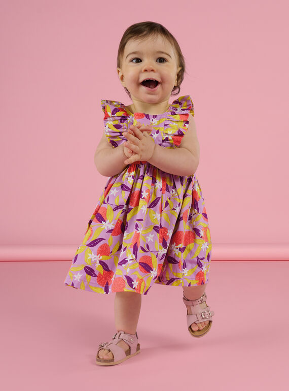 Vestido con estampado de flores RINEOROB1 / 23SG09O3ROB326