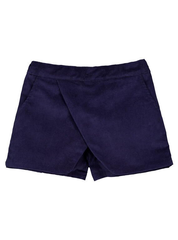 Short efecto falda de terciopelo GAMUSHORT / 19W901F1SHO070