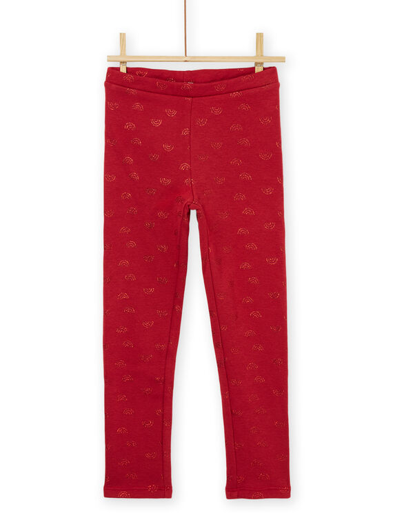 Leggings con estampado de arcoíris rojo PAJOLEG2 / 22W901C3PAN410