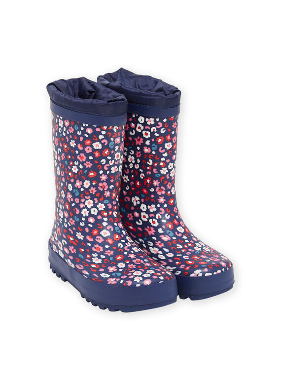 Botas de agua con estampado floral PAPLUIBIRD / 22XK3512D0C070