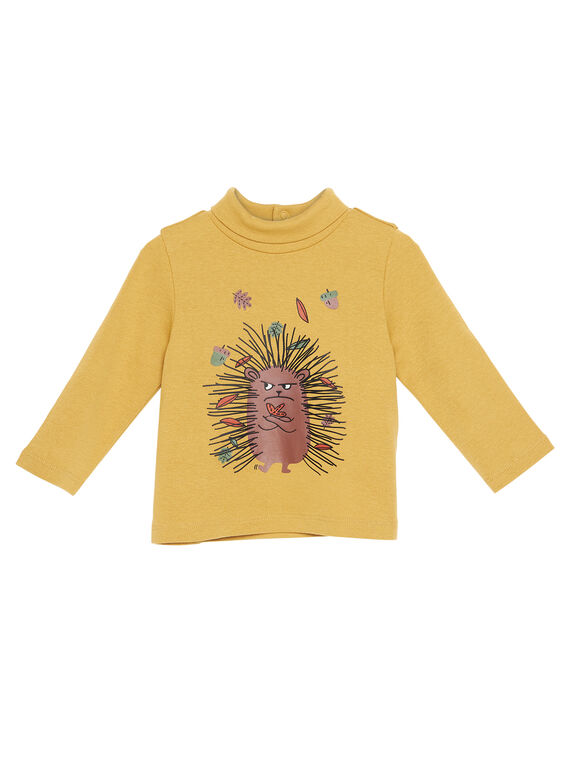 Jersey fino de color azafrán para bebé niño GUBRUSOUP / 19WG10K1SPL113