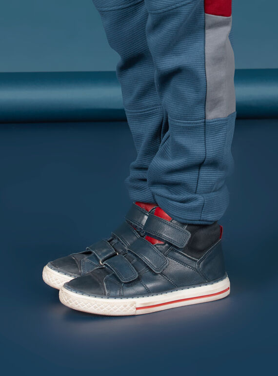 Zapatillas azul marino para niño MOBASTRIVNAVY / 21XK3653D3F070