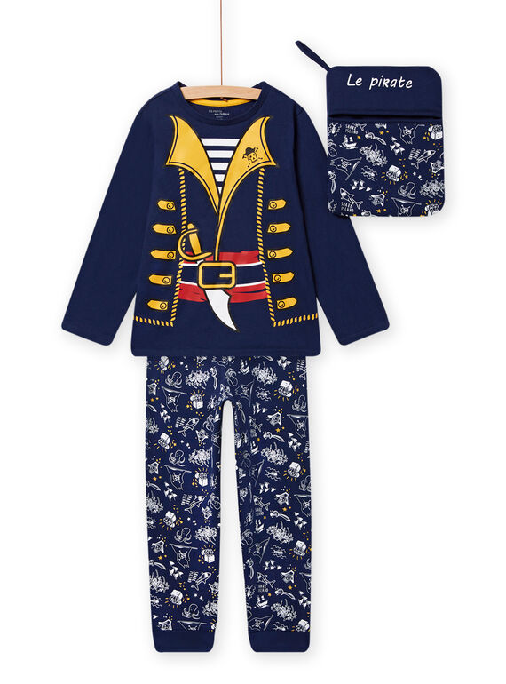 Pijama azul noche de pirata para niño NEGOPYJMAN2 / 22SH12F4PYG705