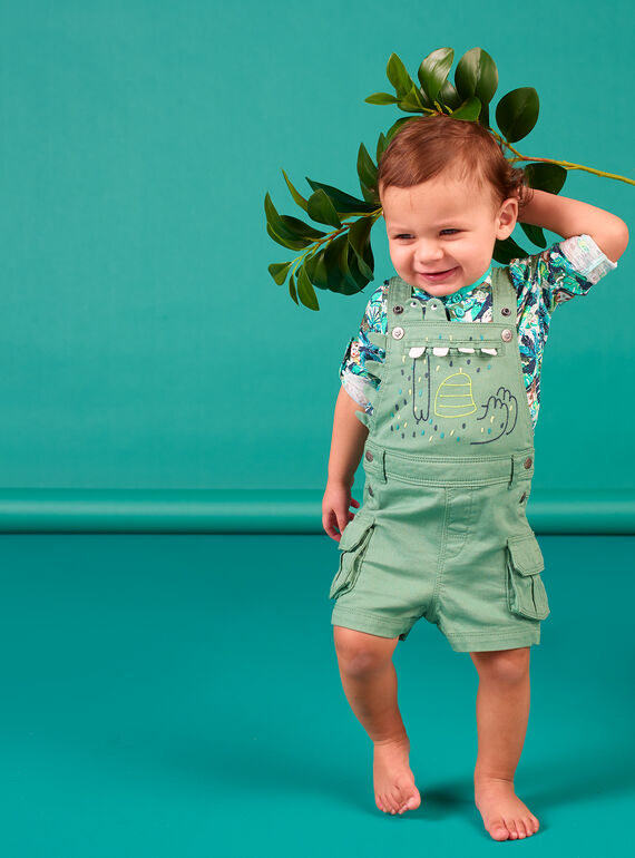 Peto de color verde para bebé niño LUVERSAC / 21SG10Q1SACG600