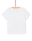 Camiseta blanca con estampado de fantasía para bebé niño NUHOTI2 / 22SG10T2TMC000