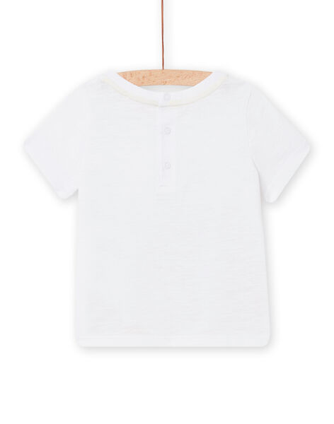 Camiseta blanca con estampado de fantasía para bebé niño NUHOTI2 / 22SG10T2TMC000