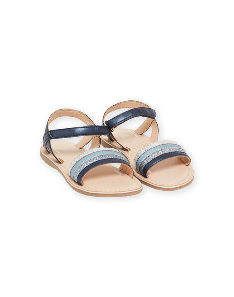 Sandalias de color azul marino para niña NASANDJEANNE / 22KK3543D0E070