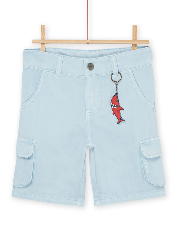 Bermudas azul escarcha con llavero de tiburón ROPOPBER2 / 23S902X4BERC206
