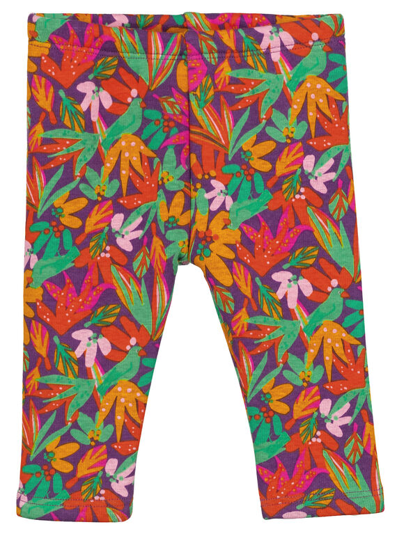 Leggings estampados de tacto suave en el interior para niña recién nacida GIVIOPAN / 19WG09R1PAN708