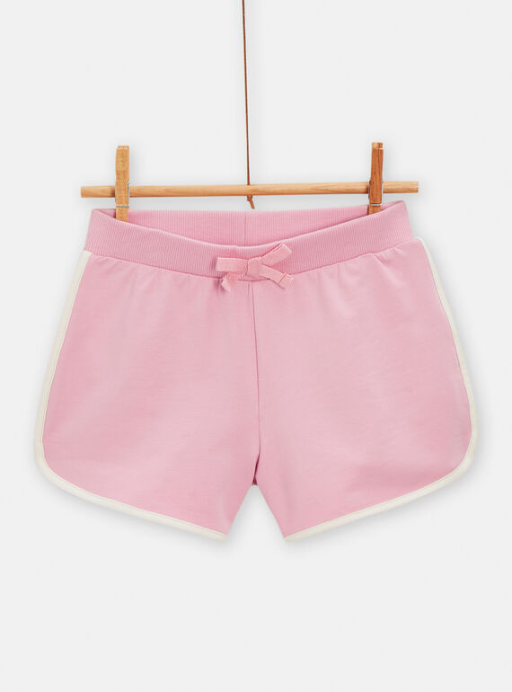 Short de color rosa malvavisco de estilo desenfadado para niña TAJERSHORT1 / 24S901D2SHO318