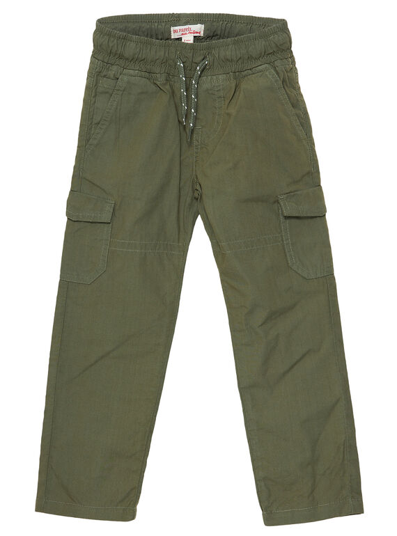 Pantalón elástico con bolsillos en los laterales de color caqui JOJOPAMAT2 / 20S90252D2B604