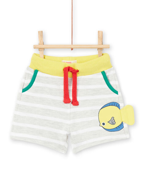 Bermudas De Color Gris Jaspeado Para Bebe Nino Bermudas Y Shorts Bebe Dpam