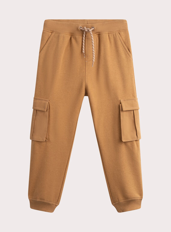Pantalón de chándal multibolsillos marrón  WOLANJOG / 25S90241JGBI804