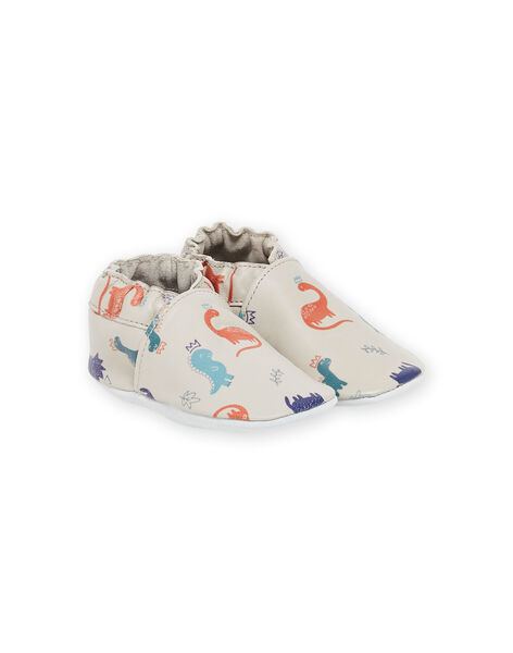 Patucos de piel elástica con estampado de dinosaurios PUCHOSDINO / 22XK3842D3SJ906