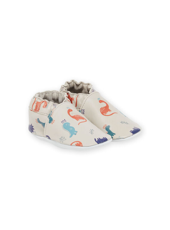 Patucos de piel elástica con estampado de dinosaurios PUCHOSDINO / 22XK3842D3SJ906