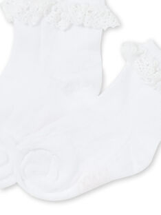 Calcetines de color blanco roto para bebé niña KYIESCHODEN1 / 20WI0981SOQA001