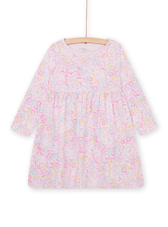 Camisón de manga larga con estampado floral y de elefante PEFACHUELE / 22WH1111CHNH700