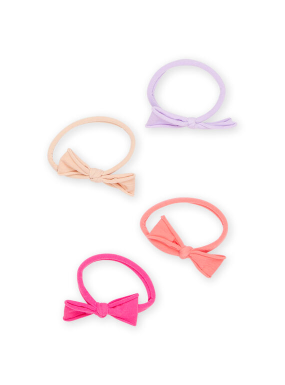 4 gomas de pelo con estampado de lazo RYAJOELA5 / 23SI01B5ELA326
