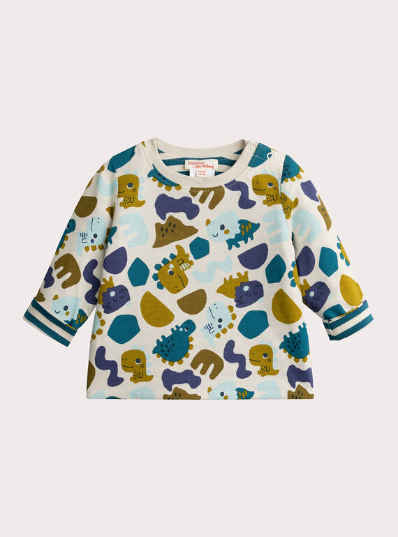Camiseta reversible de manga larga para bebé  VUKLITEE1 / 24WG1041TML811