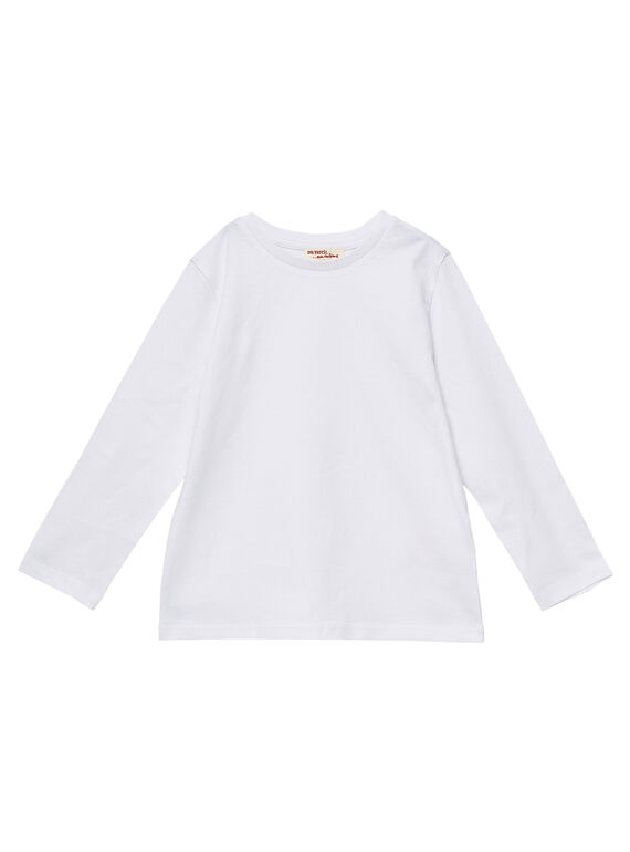 Camiseta de manga larga de color blanco para niño JOESTEE1 / 20S90262D32000