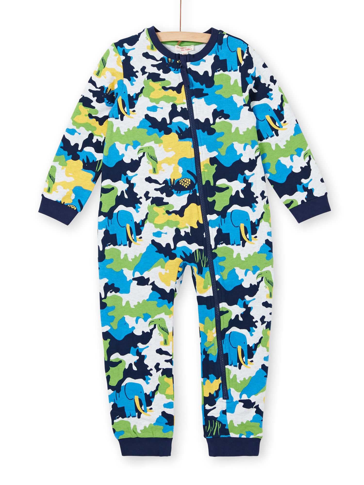 Sobrepijama de mulet n cepillado con estampado de camuflaje para ni o