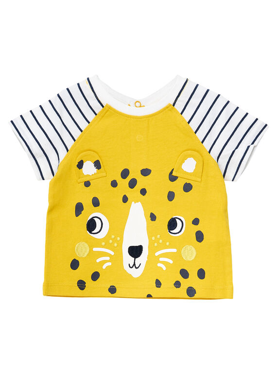 Camiseta de manga corta de color amarillo JUTROTI2 / 20SG10F1TMCB114