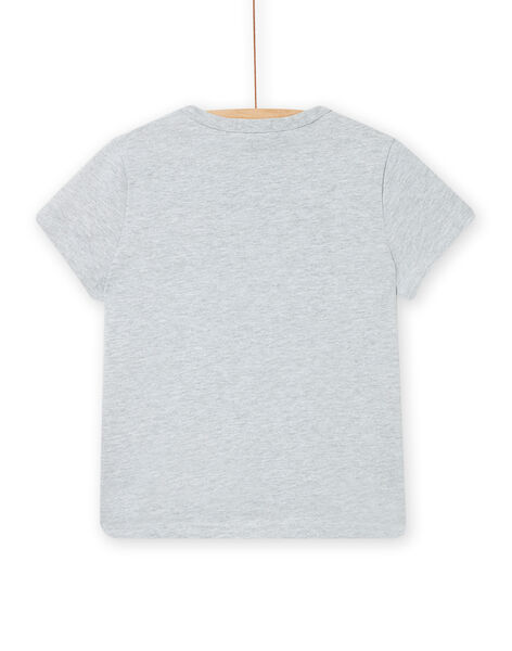 Camiseta de color gris jaspeado con estampado de cámara para niño NOSANTI4 / 22S902S2TMCJ920