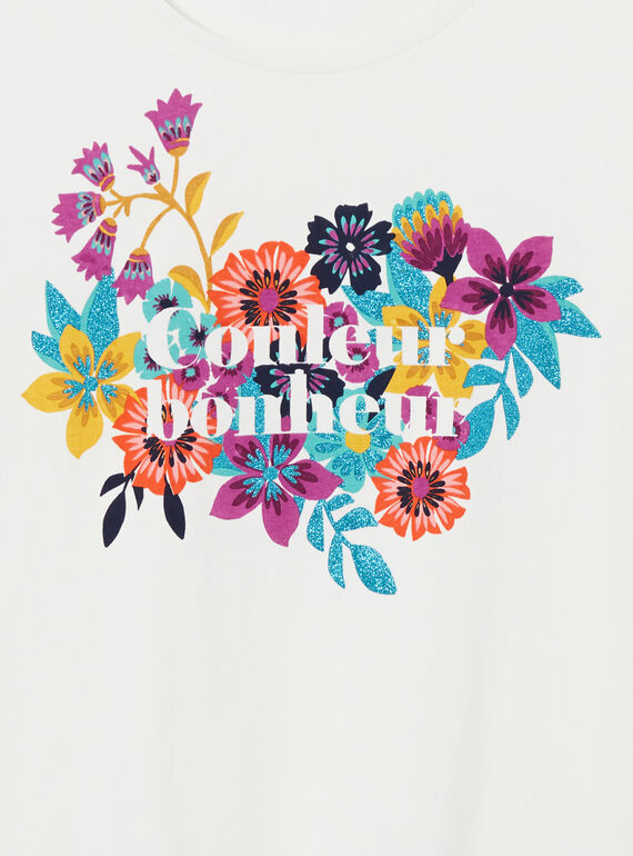 Camiseta de manga corta con estampado floral LAMUMTI2 / 21S901Z1TMC001