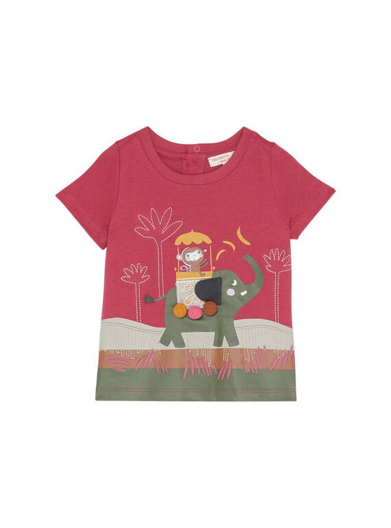 Camiseta de manga corta de color rosa JUDUTI2 / 20SG10O2TMC312