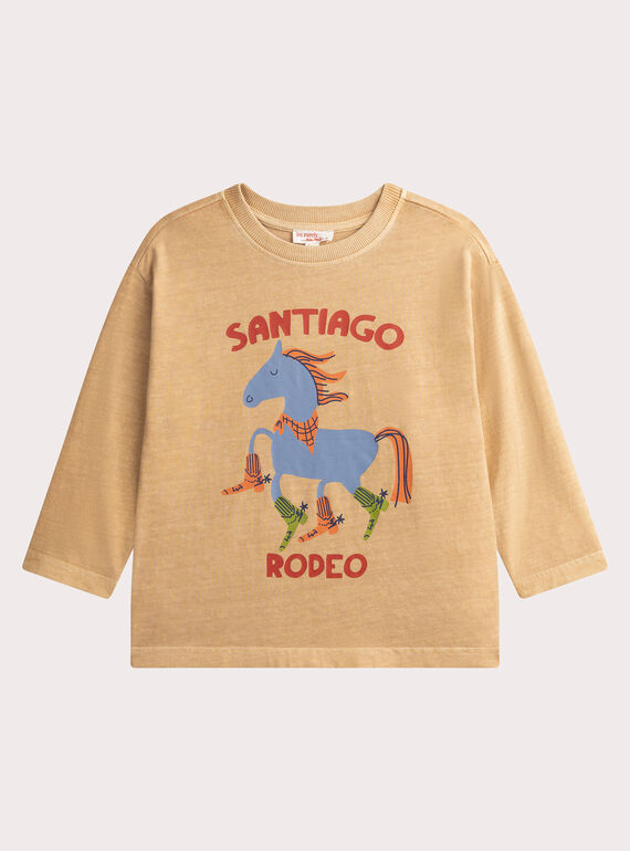Camiseta de manga larga con animación de rodeo WOLANTEE1 / 25S90243TML311