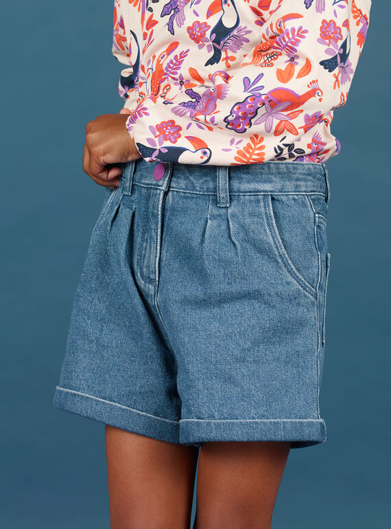 Short vaquero para niña MAPASHORT / 21W901H1SHOP269