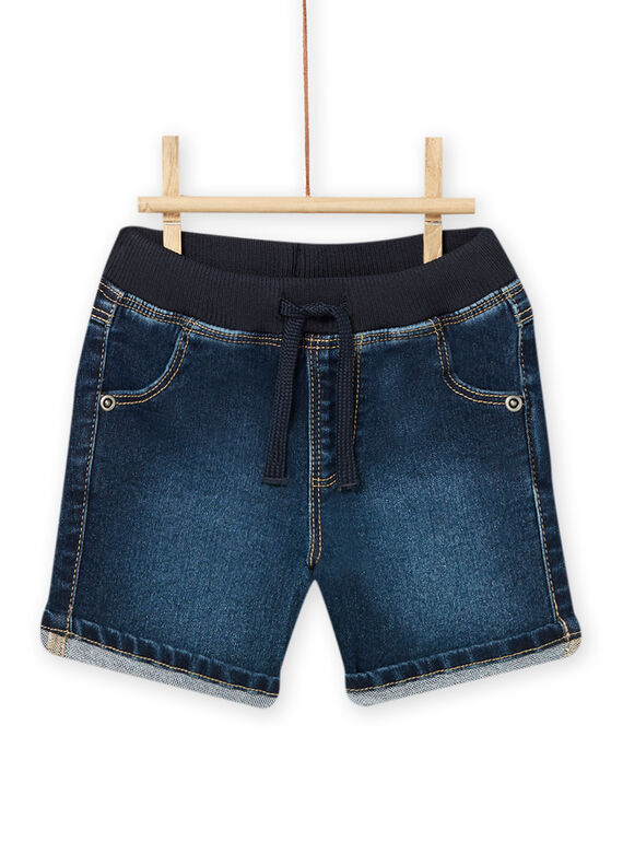 Bermudas vaqueras oscuras para bebé niño NUJOBER2 / 22SG10C2BERK005