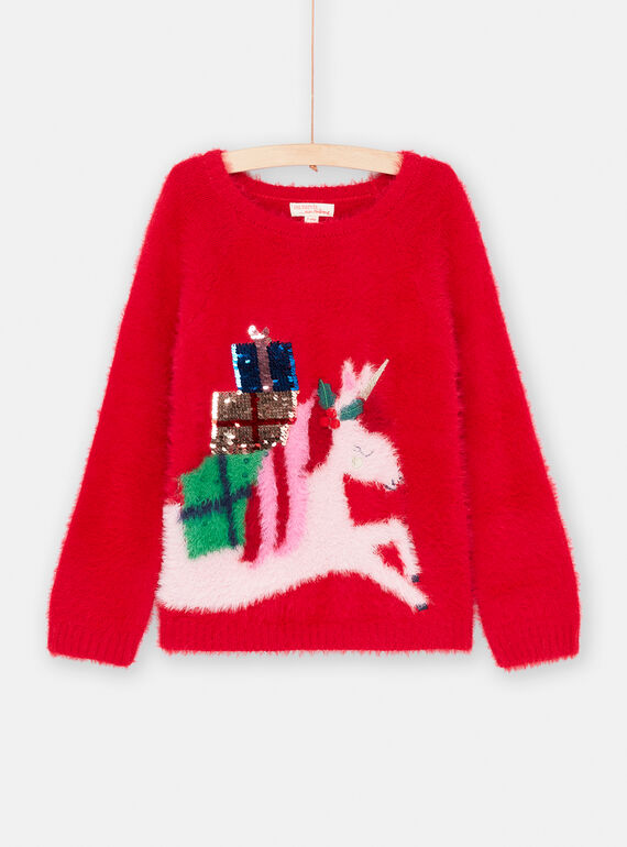Jersey rubí suave para niña SAWAYPULL / 23W901S1PULF529