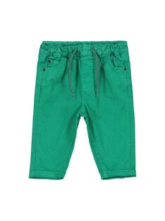 Pantalón de color verde para bebé niño FUJOPAN3 / 19SG1033PANG603