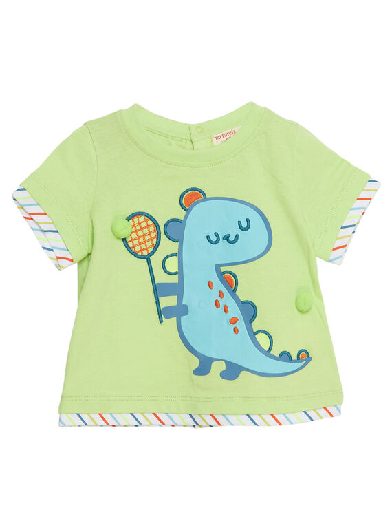 Camiseta de manga corta de color amarillo JUBOTI2 / 20SG10H1TMC108
