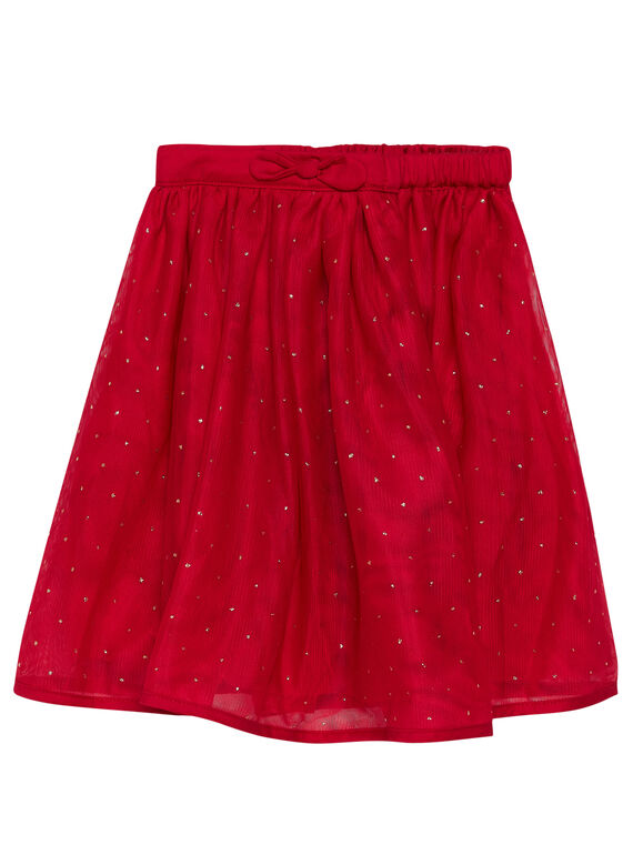Falda de satén de algodón y tul JAJAJUP1 / 20S901B1JUP050