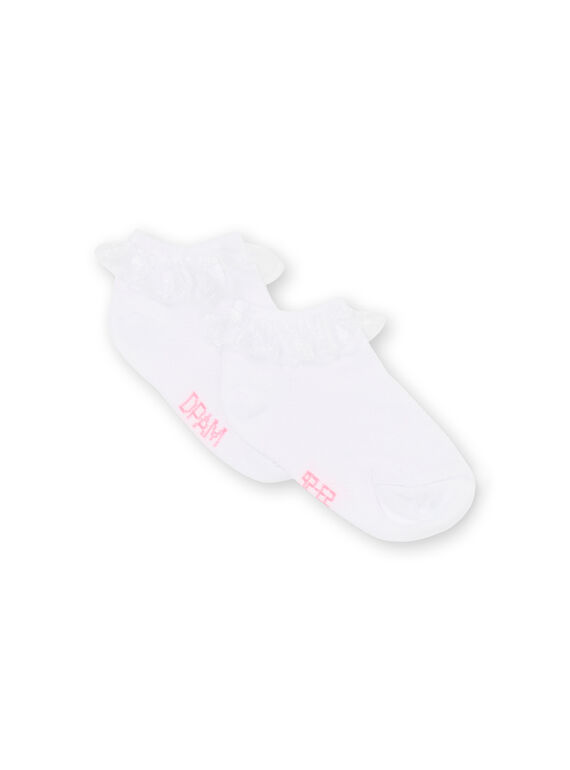 Calcetines blancos y rosas para bebé niña LYIBALSOQ / 21SI09O1SOQ000