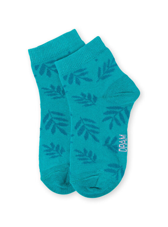 Calcetines de color turquesa y azul para niña LYAVERSOCK / 21SI01Q1SOQC216